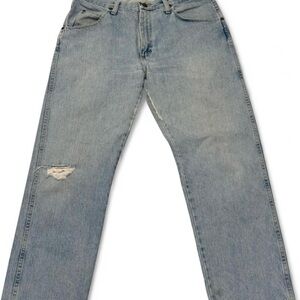 Classic Light Blue Men's Straight-Leg Jeans (a